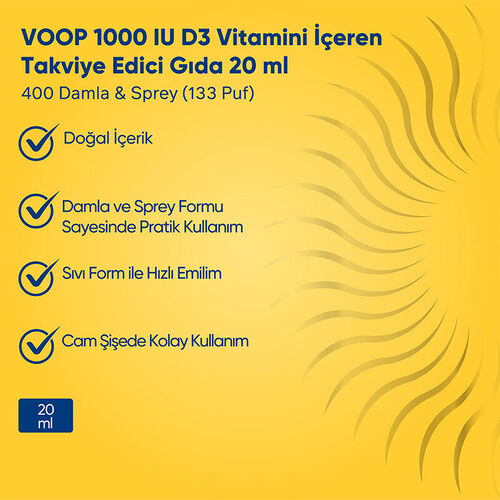 Voop D3 Vitamin 20 ml