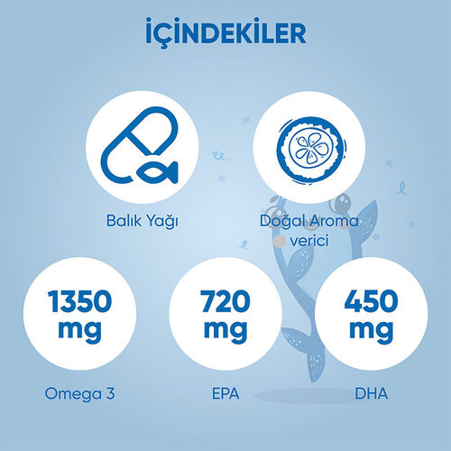 Voop Omega 3 Balık Yağı İçeren Takviye Edici Gıda 150 ml