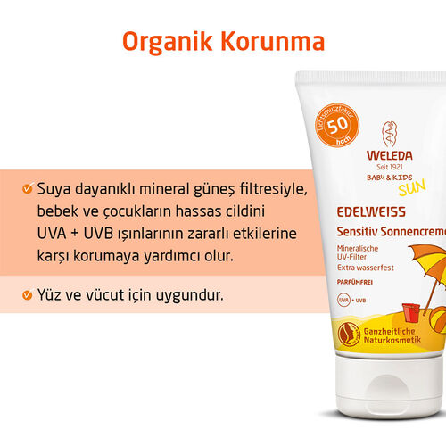 Weleda Baby and Kids Mineral Filtreli SPF+50 Güneş Losyonu 50 ml