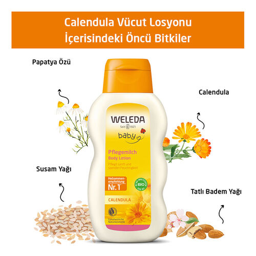 Weleda Calendula Organik Nemlendirici Vücut Losyonu 200 ml