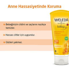 Weleda Calendula Organik Saç ve Vücut Şampuanı 200 ml