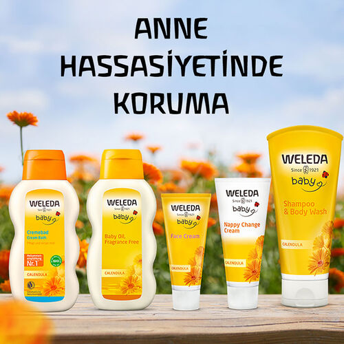 Weleda Calendula Organik Temizleyici ve Nemlendirici Banyo Kremi 200 ml