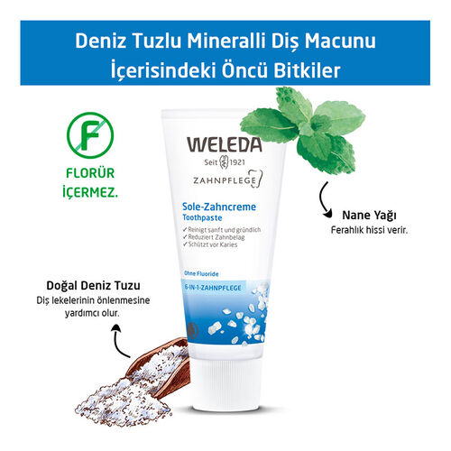 Weleda Deniz Tuzu Mineralli Organik Diş Macunu 75ml