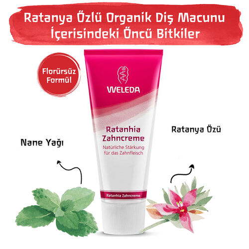 Weleda Ratanya Özlü Organik Diş Macunu 75 ml