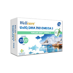 Wellcare UniQ DHA 750 Omega 3 Balık Yağı 30 Kapsül