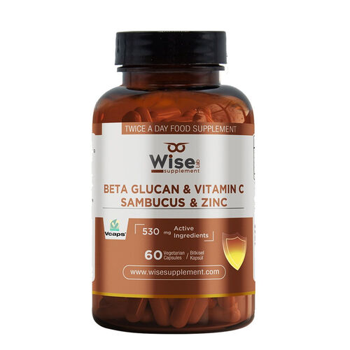 WiseLab Beta Glukan ve Vitamin C 60 Bitkisel Kapsül