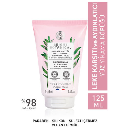 Yves Rocher Bright Botanical Leke Karşıtı Aydınlatıcı Yüz Yıkama Köpüğü 125 ml