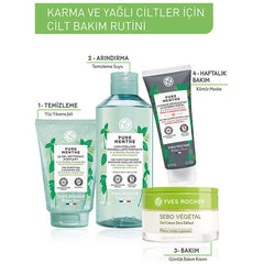 Yves Rocher Pure Menthe Arındırıcı Yüz ve Makyaj Temizleme Suyu 400 ml