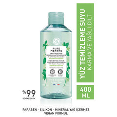 Yves Rocher Pure Menthe Arındırıcı Yüz ve Makyaj Temizleme Suyu 400 ml
