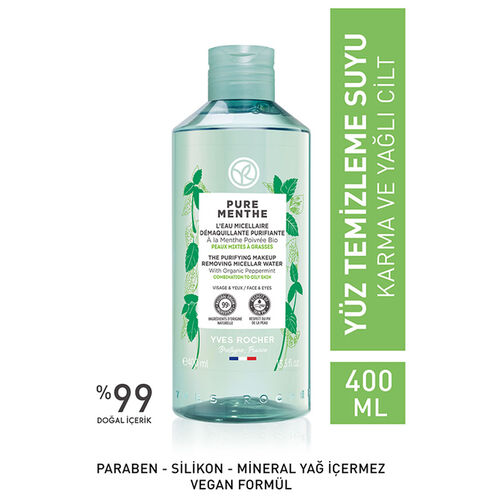 Yves Rocher Pure Menthe Gözenek Arındıran Yüz Yıkama Jeli 390 ml
