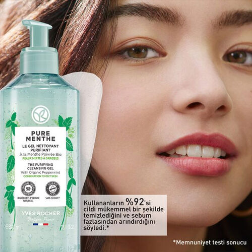 Yves Rocher Pure Menthe Gözenek Arındıran Yüz Yıkama Jeli 390 ml
