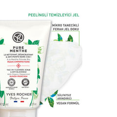 Yves Rocher Pure Menthe Peeling Etkili Yüz Yıkama Jeli 125 ml
