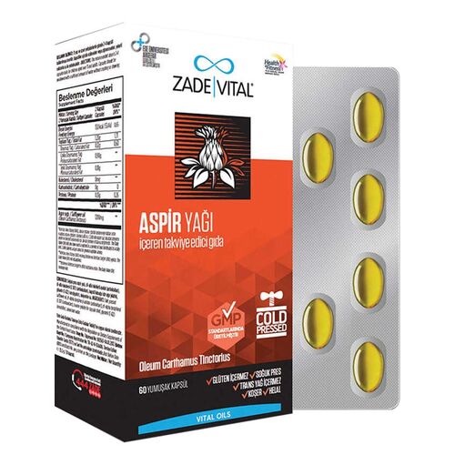 Zade Vital Aspir Yağı 60 Yumuşak Kapsül