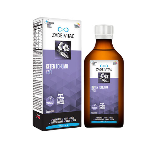 Zade Vital Keten Tohumu Yağı Sıvı Takviye Edici Gıda 150 ml