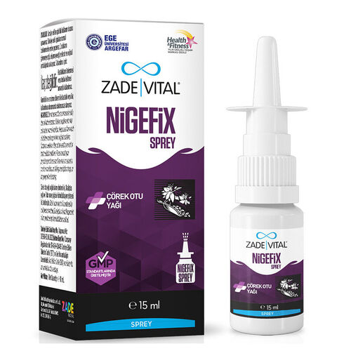 Zade Vital Nigefix Çörek Otu Yağı İçeren Sprey Takviye Edici Gıda 15 ml