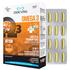 Zade Vital Omega 3 Forte Balık Yağı 40 Yumuşak Kapsül